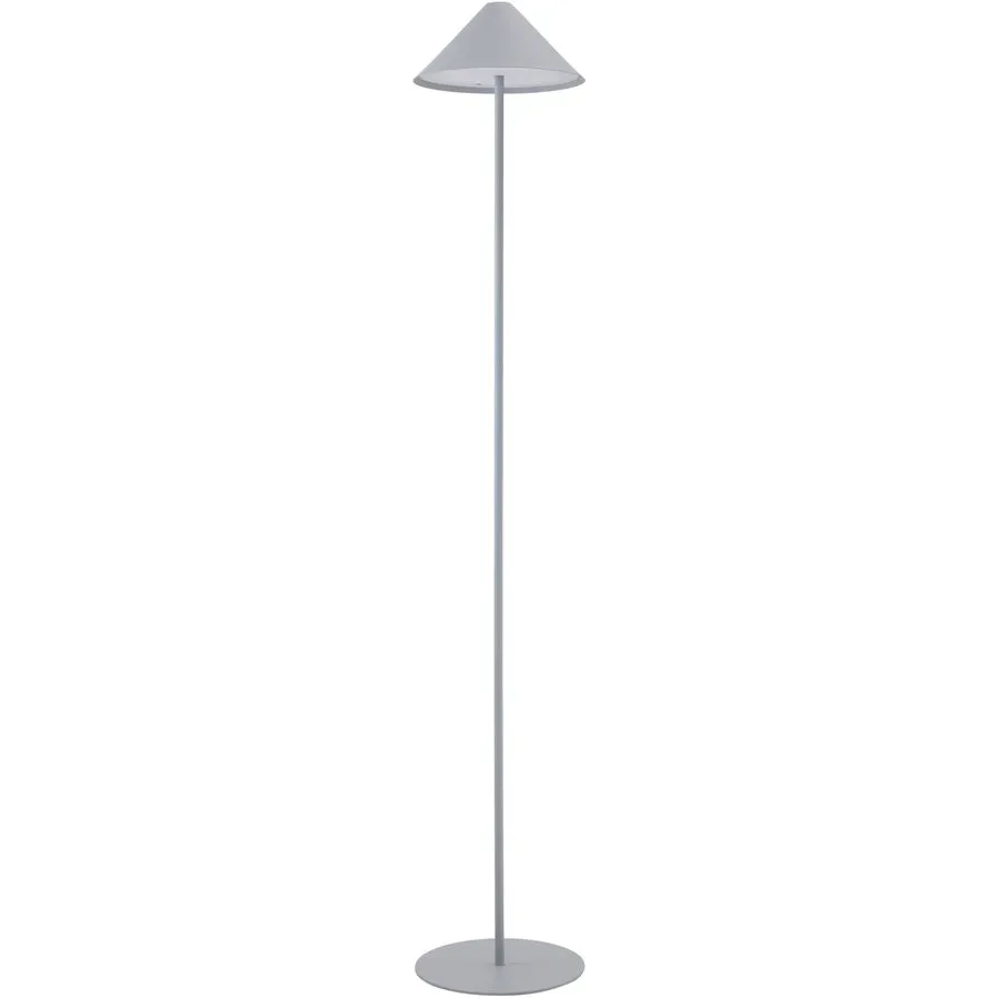 Stehlampe Jolien Metall/Acryl grau matt 4W LED - LED- LED Energiesparlampe