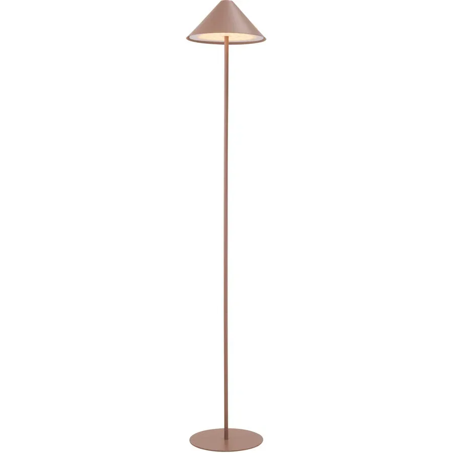 Stehlampe Jolien Metall/Acryl braun matt 4W LED - LED- LED Energiesparlampe