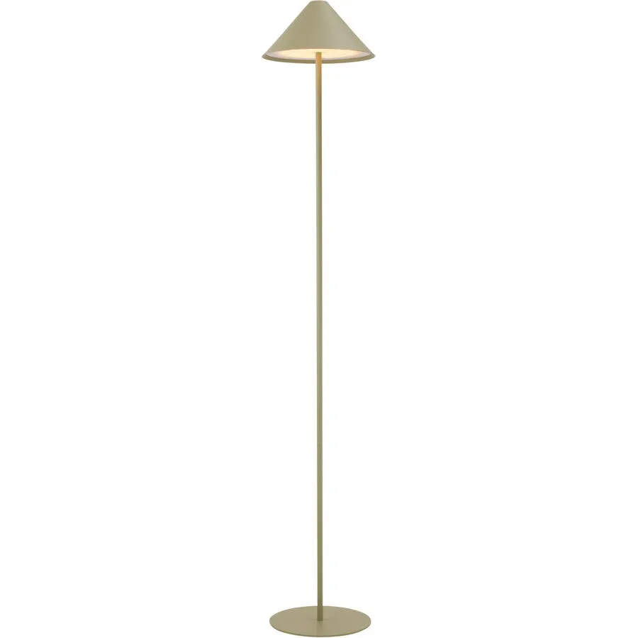 Stehlampe Jolien Metall/Acryl olive matt 4W LED - LED- LED Energiesparlampe