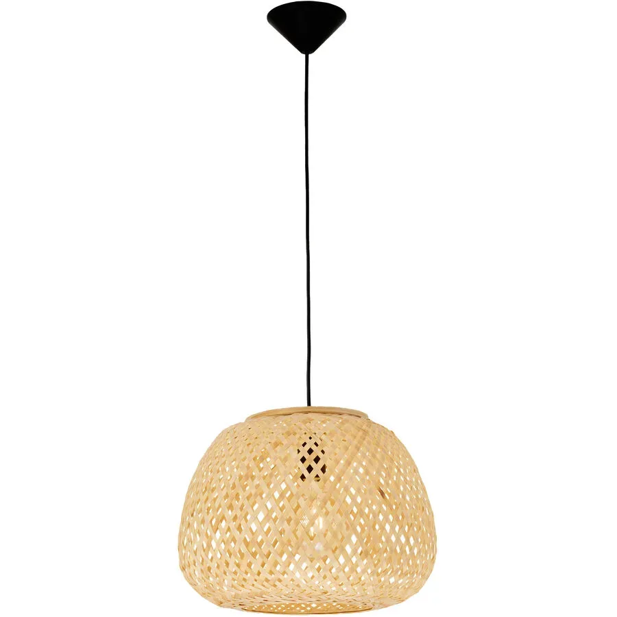 Pendellampe Asmara Bambus/Kunststoff Natur Ø 35cm E27