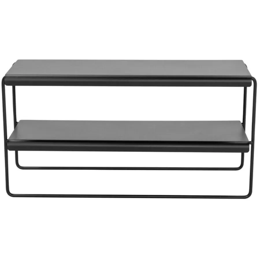 Spinder Design Schuhregal Skadi Schwarz Stahl 73 cm 38.5 cm - Schuhregal