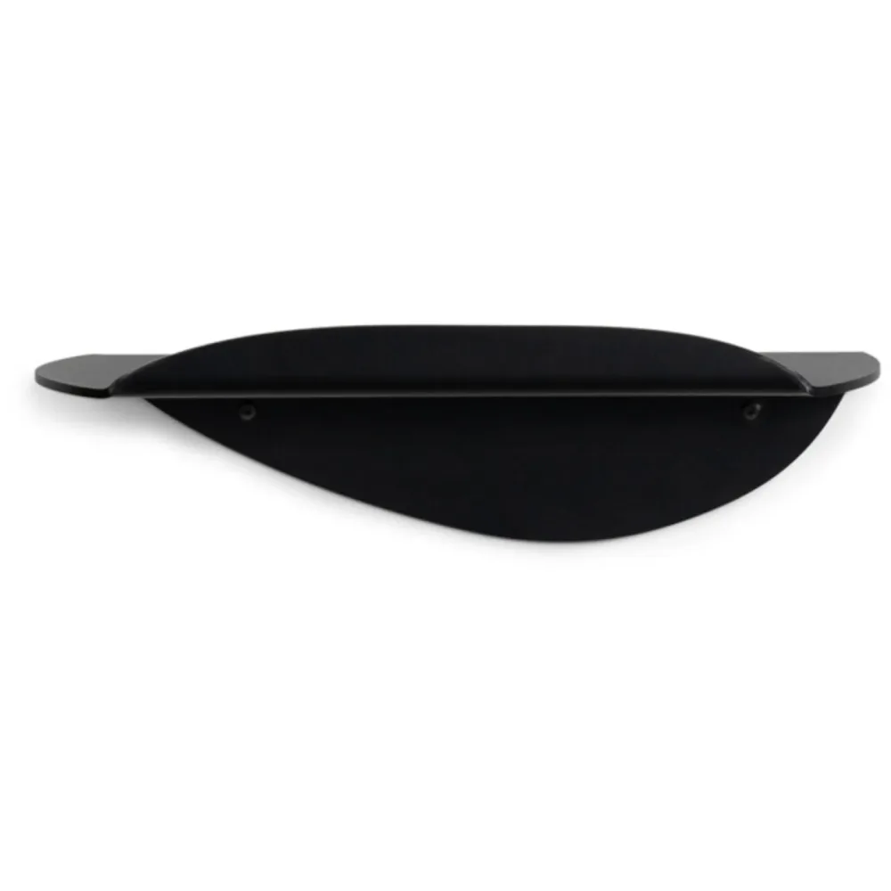 Spinder Design Wandregal Evan Schwarz Stahl 34 cm 10 cm - Wandregal