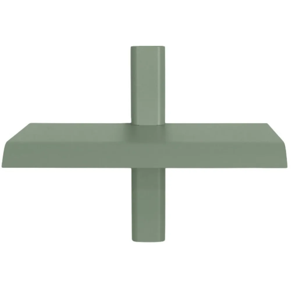 Spinder Design Wandregal Manta Grün Stahl 28 cm 23 cm - Farbe: Dusty Green - Wandregal