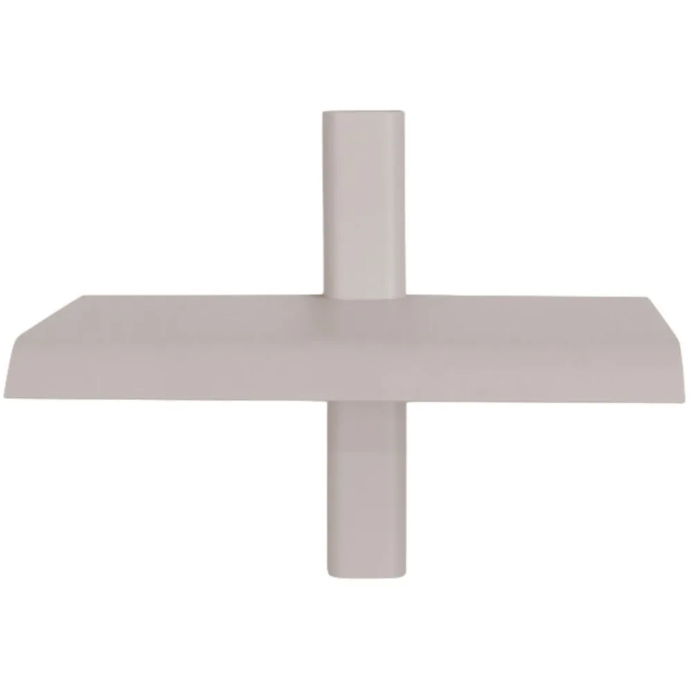 Spinder Design Wandregal Manta Braun Stahl 28 cm 23 cm - Farbe: taupe - Wandregal