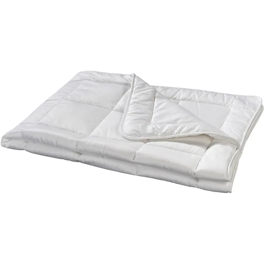 Billerbeck Duvet Leni Weiss Baumwolle 200 cm Viskose/Polyester - Material: 100% Baumwolle, Satin - Duvet