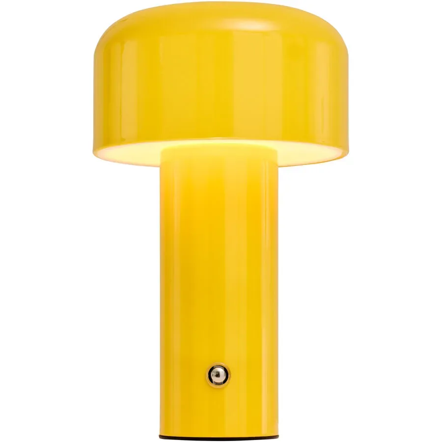 Tischlampe Beppa Kunststoff/Metall gelb glänzend 2W LED - LED- LED Energiesparlampe