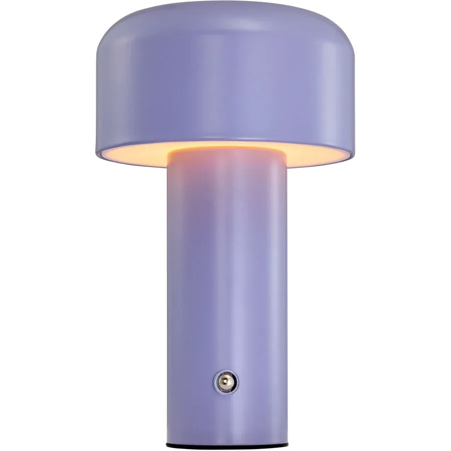 Tischlampe Beppa Kunststoff/Metall grauviolett 2W LED - LED- LED Energiesparlampe