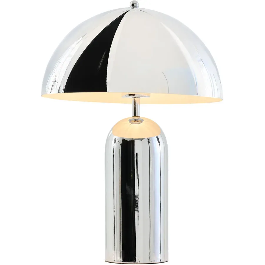 Tischlampe Campell Metall chrome glänzend Ø 28cm E27