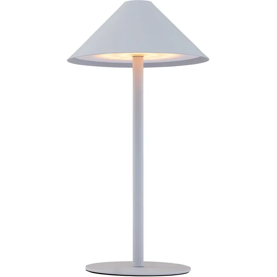 Tischlampe Jolien Metall hellgrau 2W LED - Farbe: hellgrau matt - LED - Material: Metall/Acryl- LED Energiesparlampe