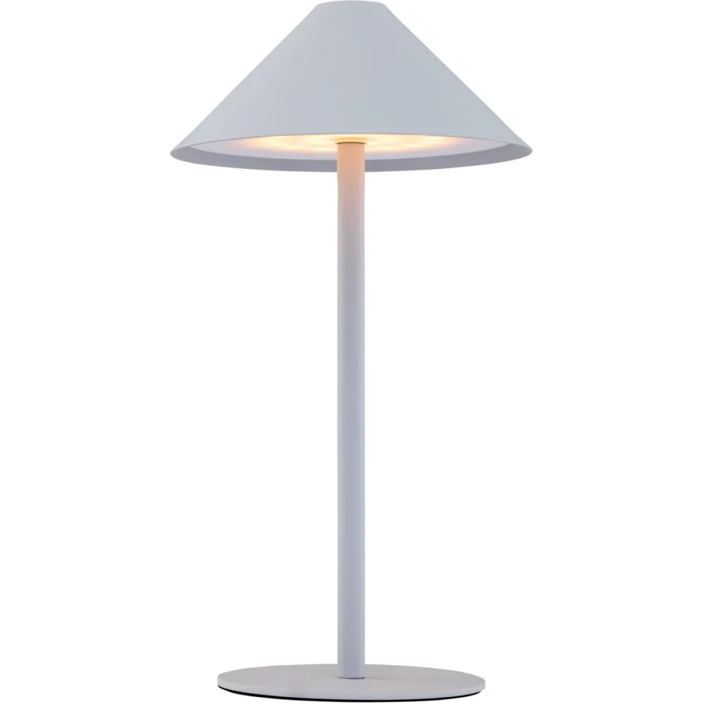 Tischlampe Jolien Metall hellgrau 2W LED - Farbe: hellgrau matt - LED - Material: Metall/Acryl- LED Energiesparlampe