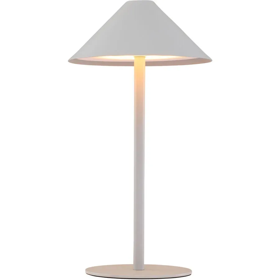 Tischlampe Jolien Metall grau matt 2W LED - LED - Material: Metall/Acryl- LED Energiesparlampe