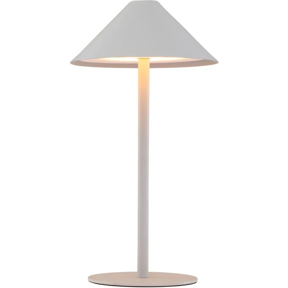 Tischlampe Jolien Metall grau matt 2W LED - LED - Material: Metall/Acryl- LED Energiesparlampe