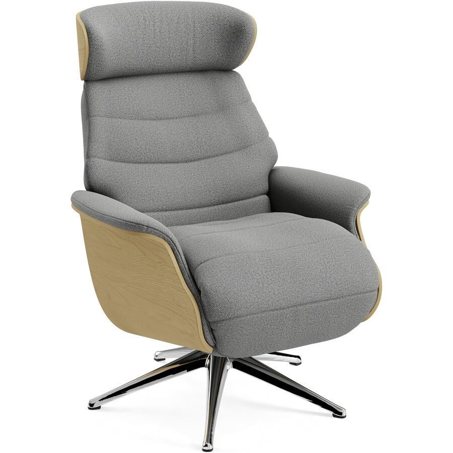 Relaxsessel Cam Beige Blech/Stoff 83 cm 88 cm - Farbe: Matino - 1030 Natural - Möbel Konfigurator: Traummöbel individuell zusammenstellen -