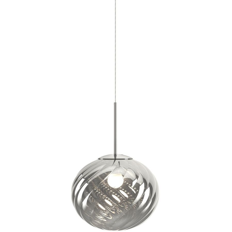 Tom Dixon Pendellampe Whirl Kunststoff silber 30 cm - Material: Polycarbonat - Pendellampe