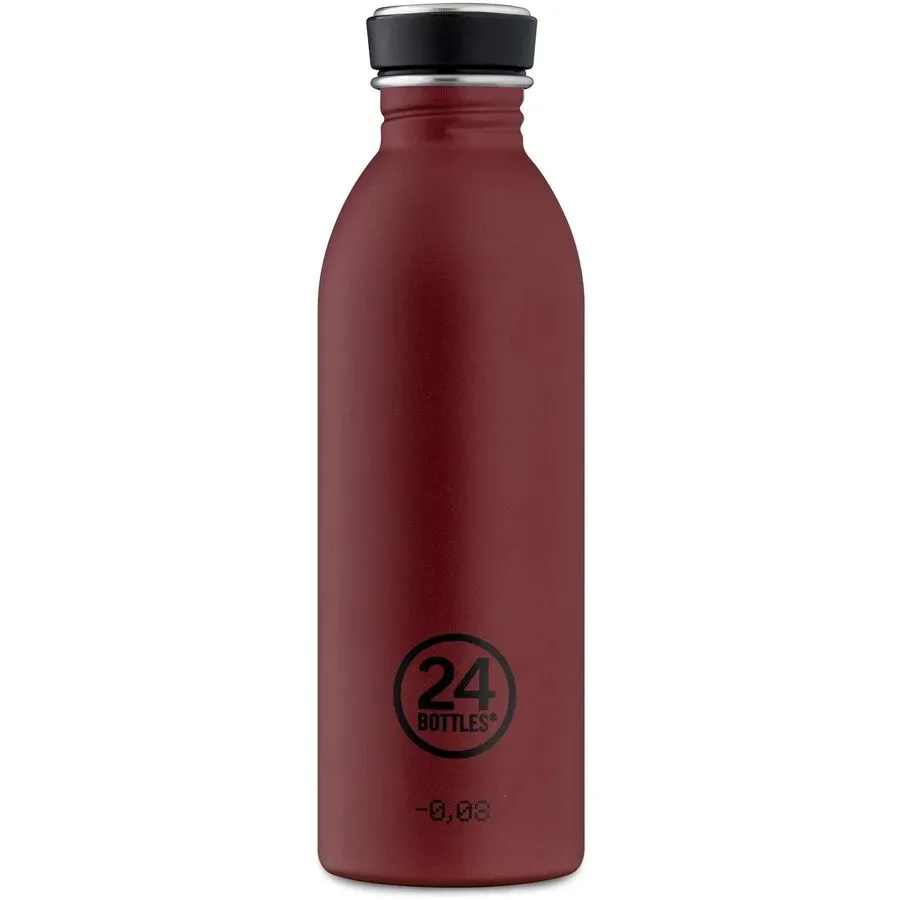 Trinkflasche 24 Bottles Rot Edelstahl 6.5 cm 6.5 cm 500 ml - Farbe: Country Red - Trinkflasche