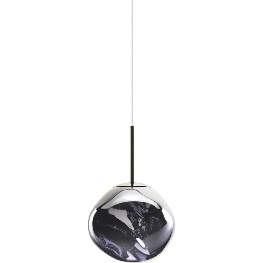 Tom Dixon Pendellampe Melt Kunststoff rauchgrau - Material: Polycarbonat - Pendellampe