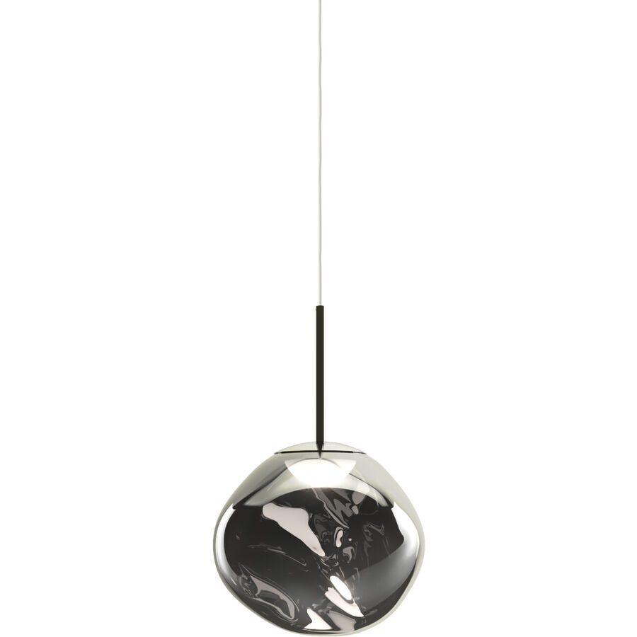 Tom Dixon Pendellampe Melt Kunststoff silber - Material: Polycarbonat - Pendellampe