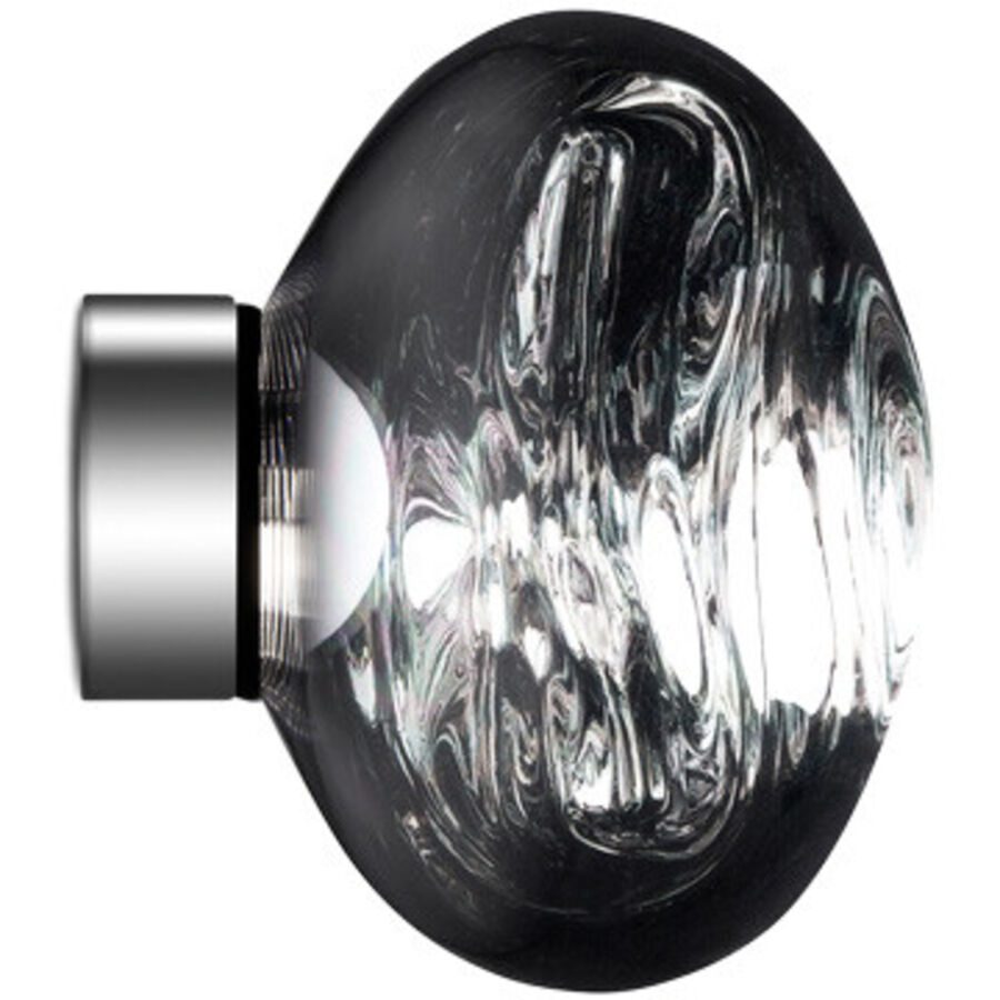 Tom Dixon Wandlampe Melt Kunststoff silber - LED - Lichtfarbe: Warmweiss - Material: Polycarbonat - Wandlampe- LED Energiesparlampe