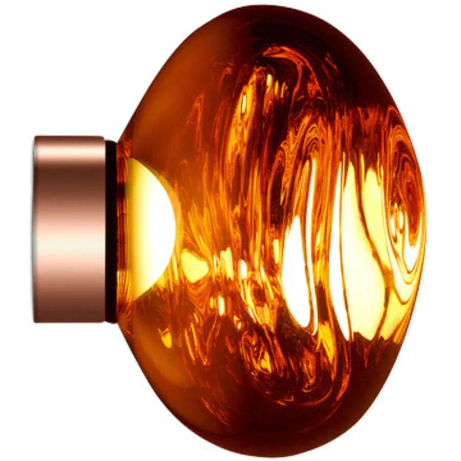 Tom Dixon Wandlampe Melt Kunststoff kupfer - LED - Lichtfarbe: Warmweiss - Material: Polycarbonat - Wandlampe- LED Energiesparlampe