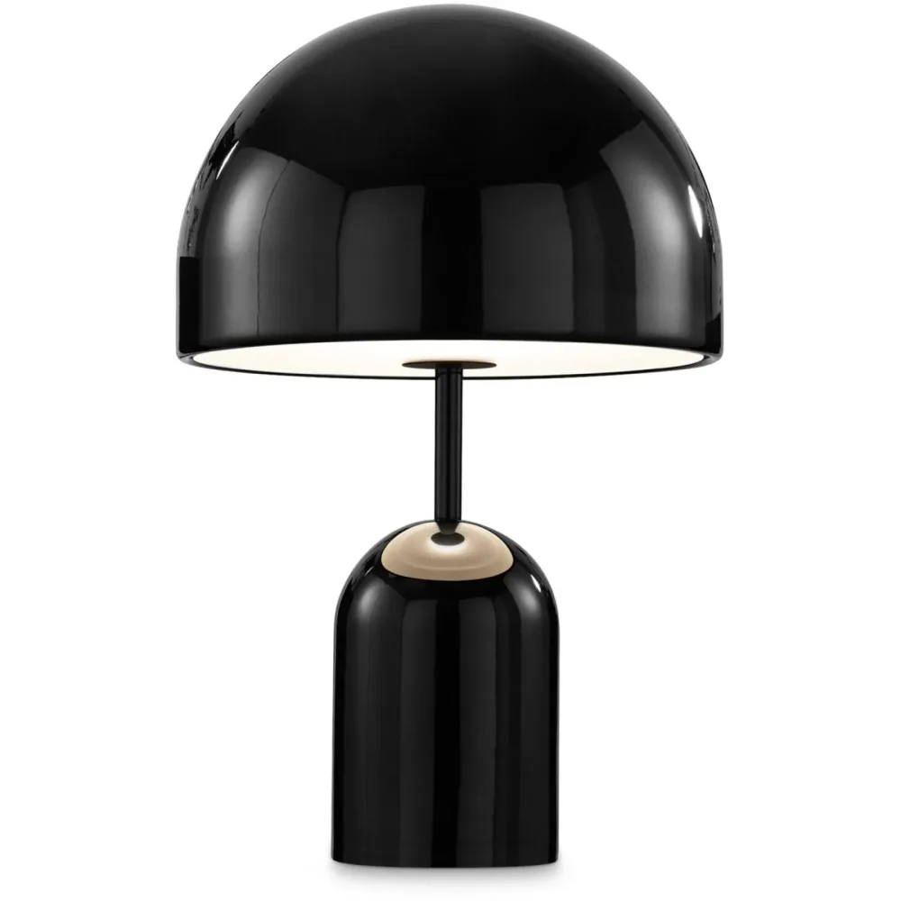 Tom Dixon Designer-Tischlampe Bell schwarz Kunststoff H 28 cm 160 lm - LED - Lichtfarbe: Warmweiss- LED Energiesparlampe