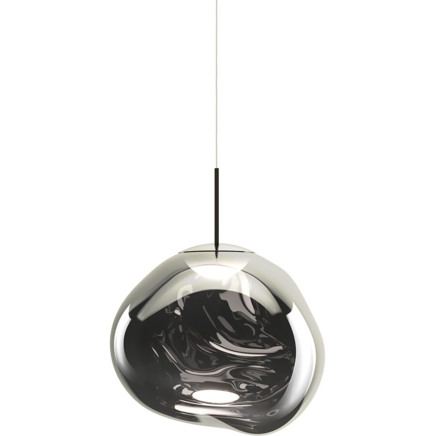 Tom Dixon Pendellampe Melt Kunststoff silber - Material: Polycarbonat - Pendellampe