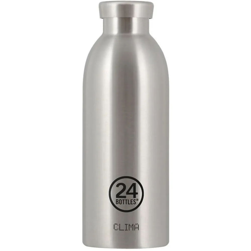 Thermosflasche 24 Bottles Silber Edelstahl 20.5 cm - Farbe: Steel - Thermosflasche
