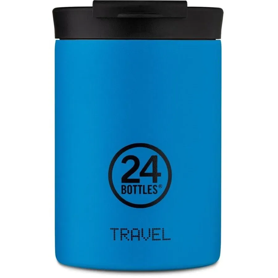 Thermobecher 24 Bottles Blau Edelstahl 12.5 cm - Farbe: Pacific Beach - Thermobecher