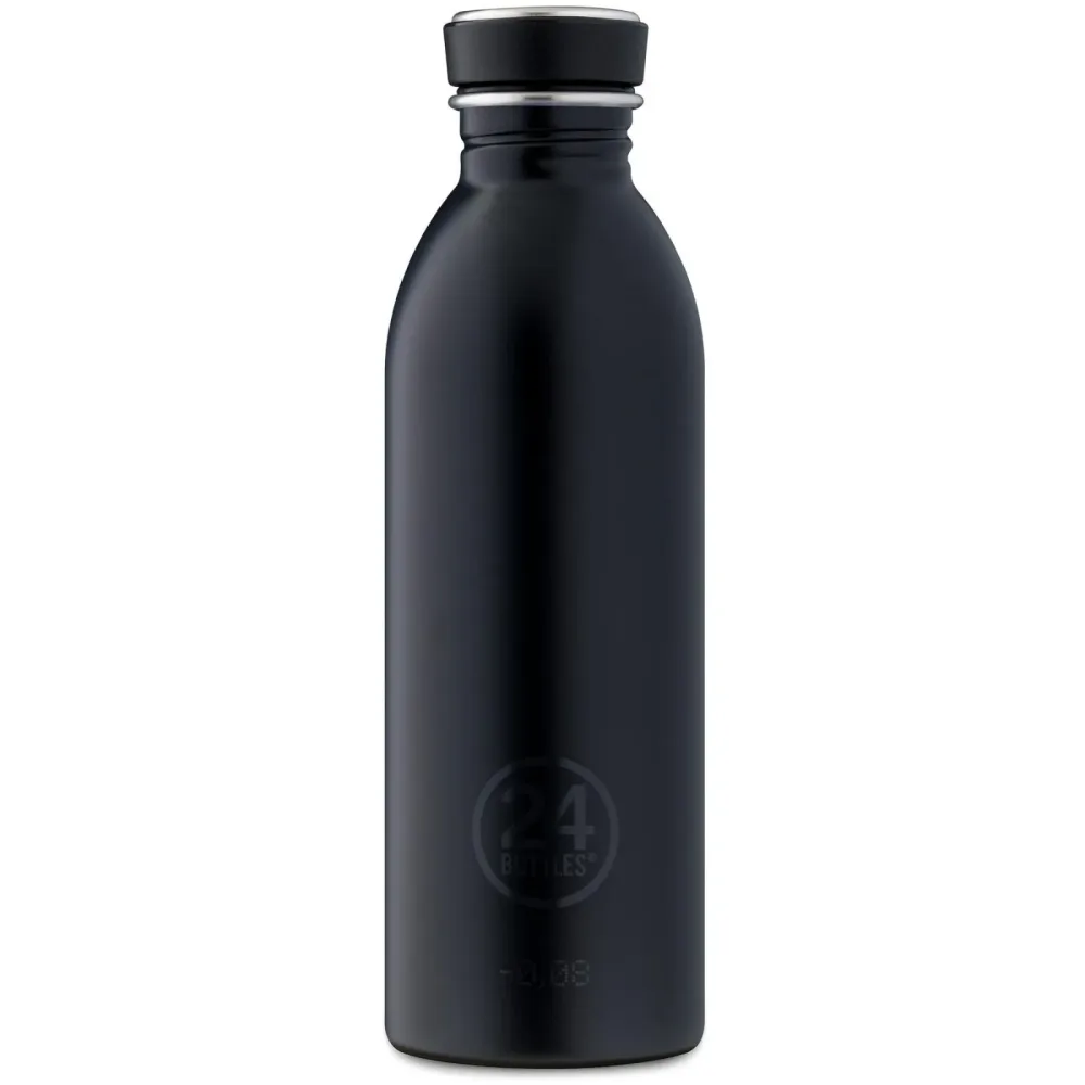 Trinkflasche 24 Bottles Schwarz Edelstahl 6.5 cm 6.5 cm 500 ml - Farbe: Tuxedo Black - Trinkflasche
