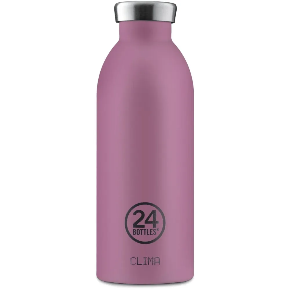 Thermosflasche 24 Bottles Rosa Edelstahl 20.5 cm - Farbe: mauve - Thermosflasche