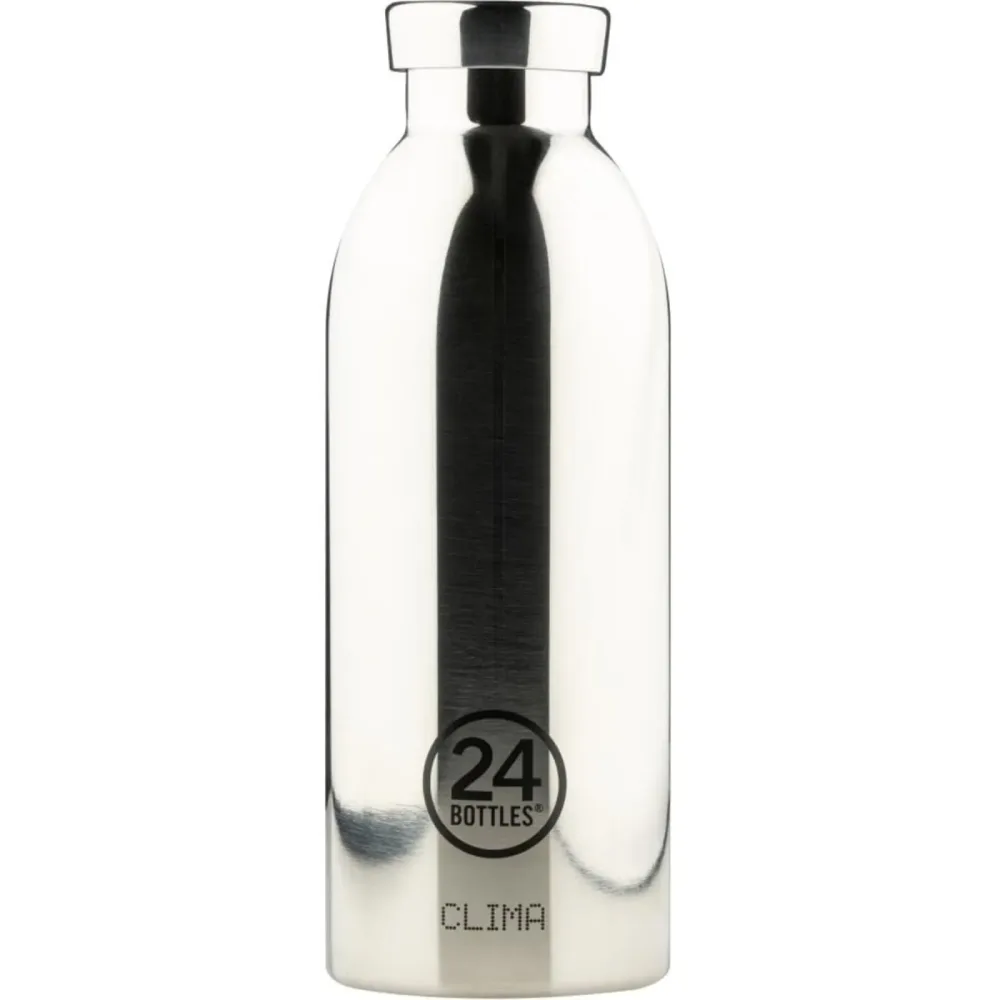 Thermosflasche 24 Bottles Silber Edelstahl 20.5 cm - Farbe: Platinum - Thermosflasche