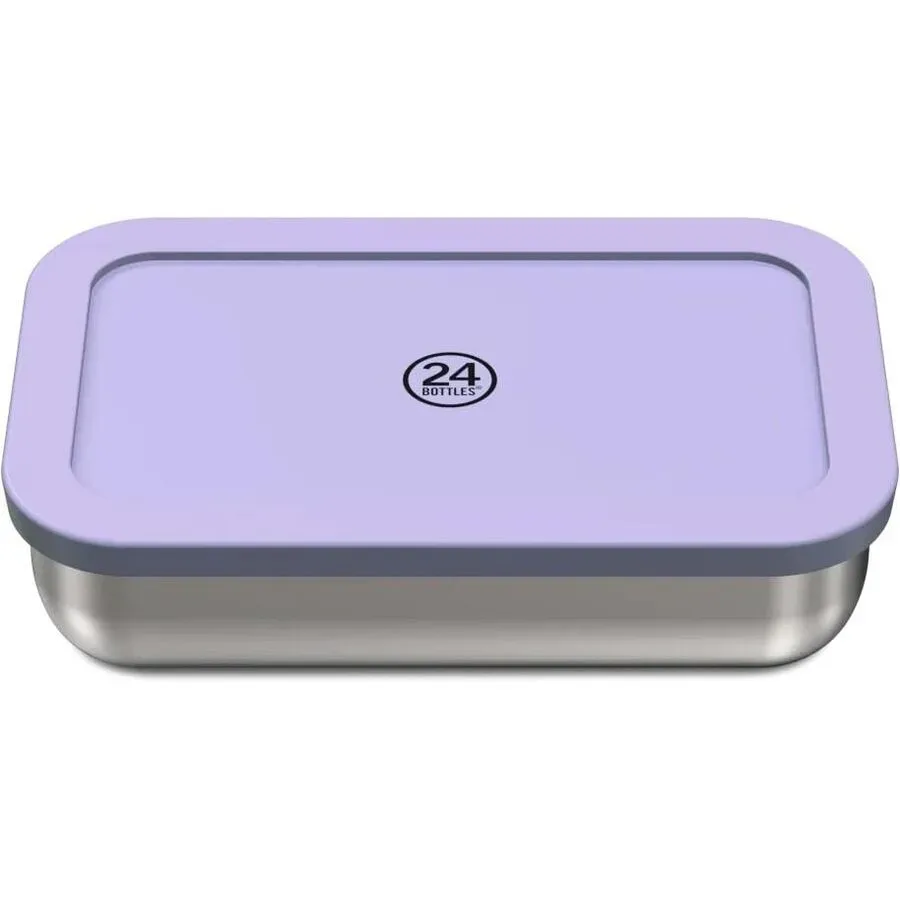 Lunchbox 24 Bottles Lila Edelstahl/Silikon/Metall - Farbe: Hellviolett - Lunchbox