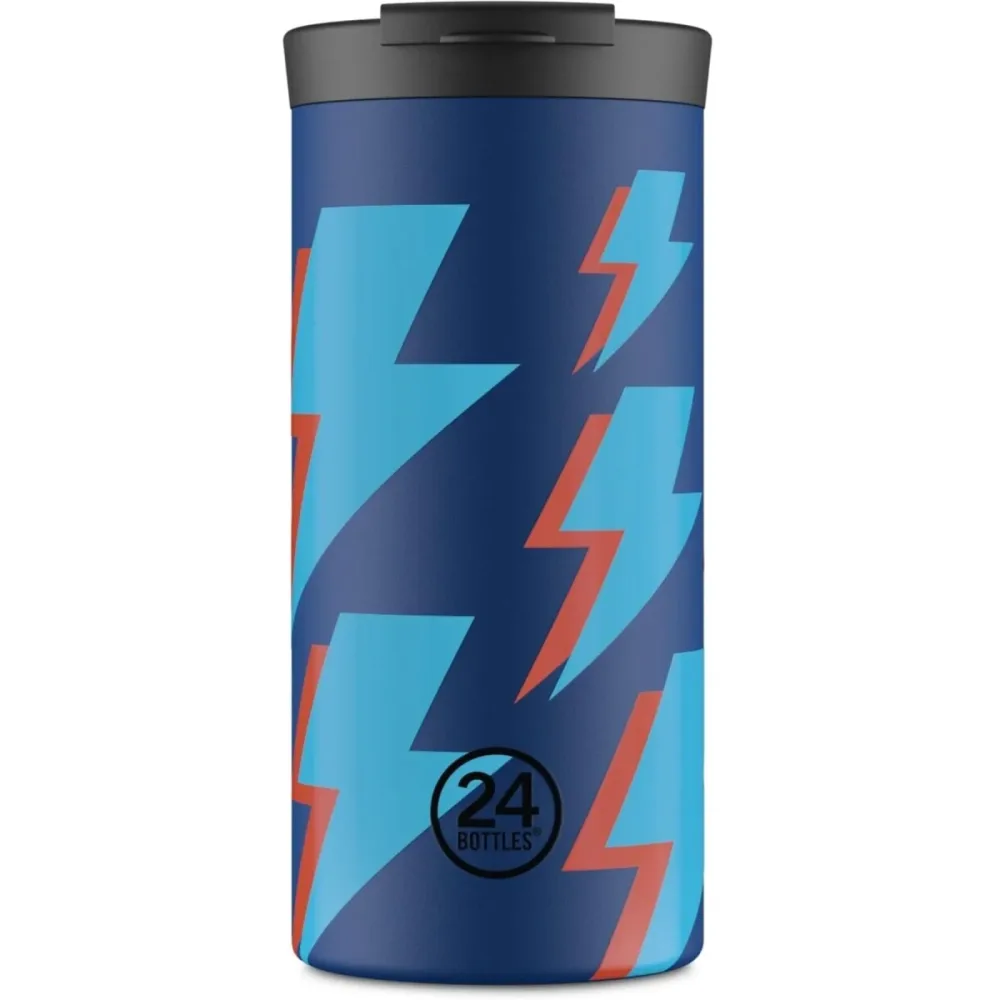 Thermosflasche 24 Bottles Blau Edelstahl 17.5 cm - Farbe: Dunkelblau - Thermosflasche