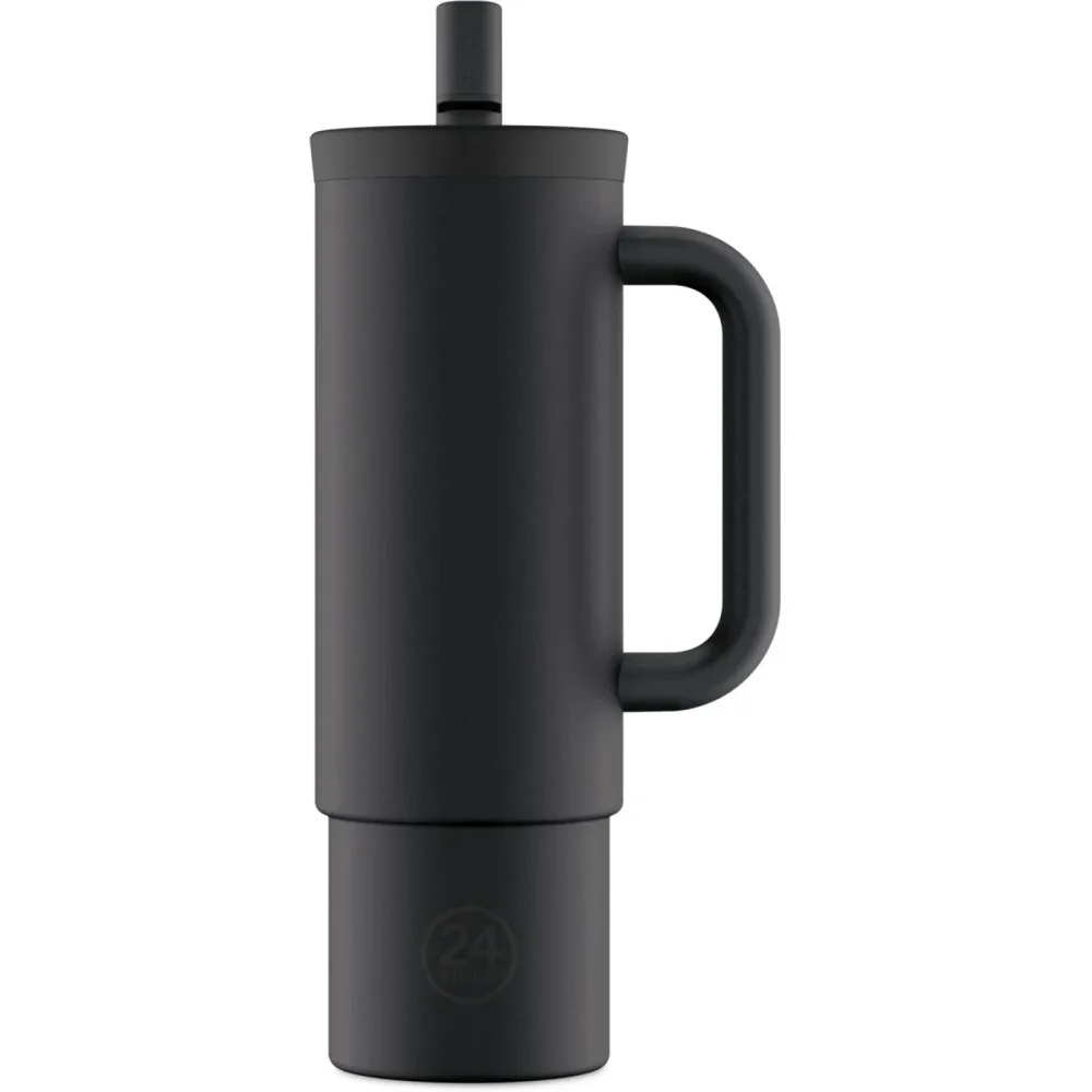 Thermobecher 24 Bottles Schwarz Edelstahl 24.5 cm - Farbe: schwarz matt - Thermobecher