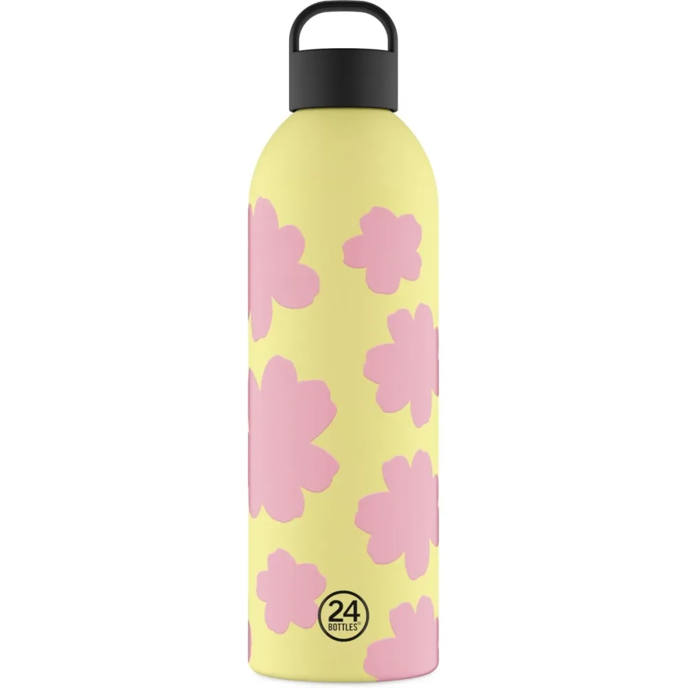 Thermosflasche 24 Bottles Rosa Edelstahl 32 cm - Farbe: Gelb/Rosa - Thermosflasche