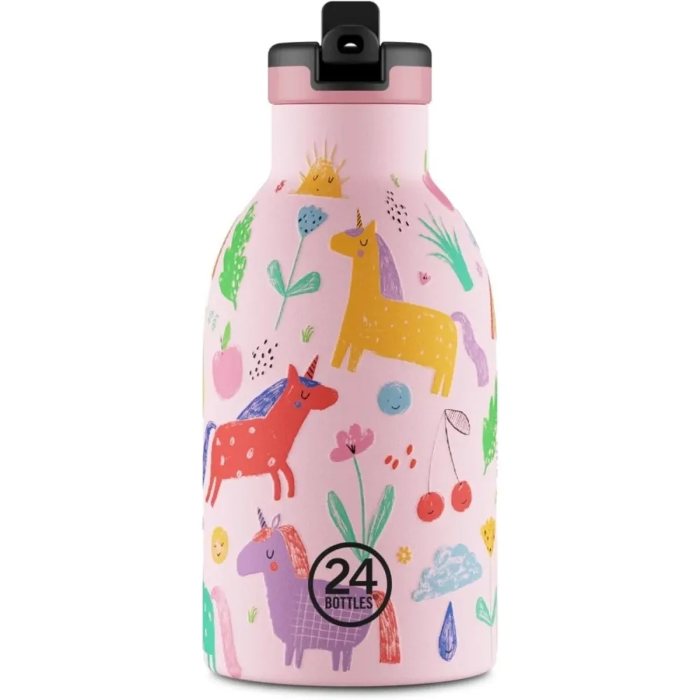 Thermosflasche 24 Bottles Mehrfarbig Edelstahl/Kunststoff 16 cm - Farbe: Rosa - Thermosflasche