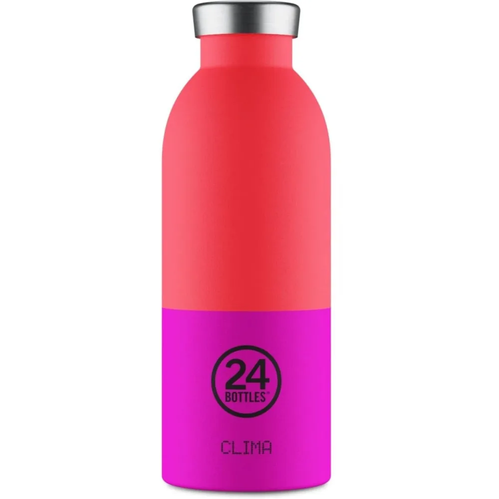 Thermosflasche 24 Bottles Rot Edelstahl 20.5 cm - Farbe: Energy - Thermosflasche