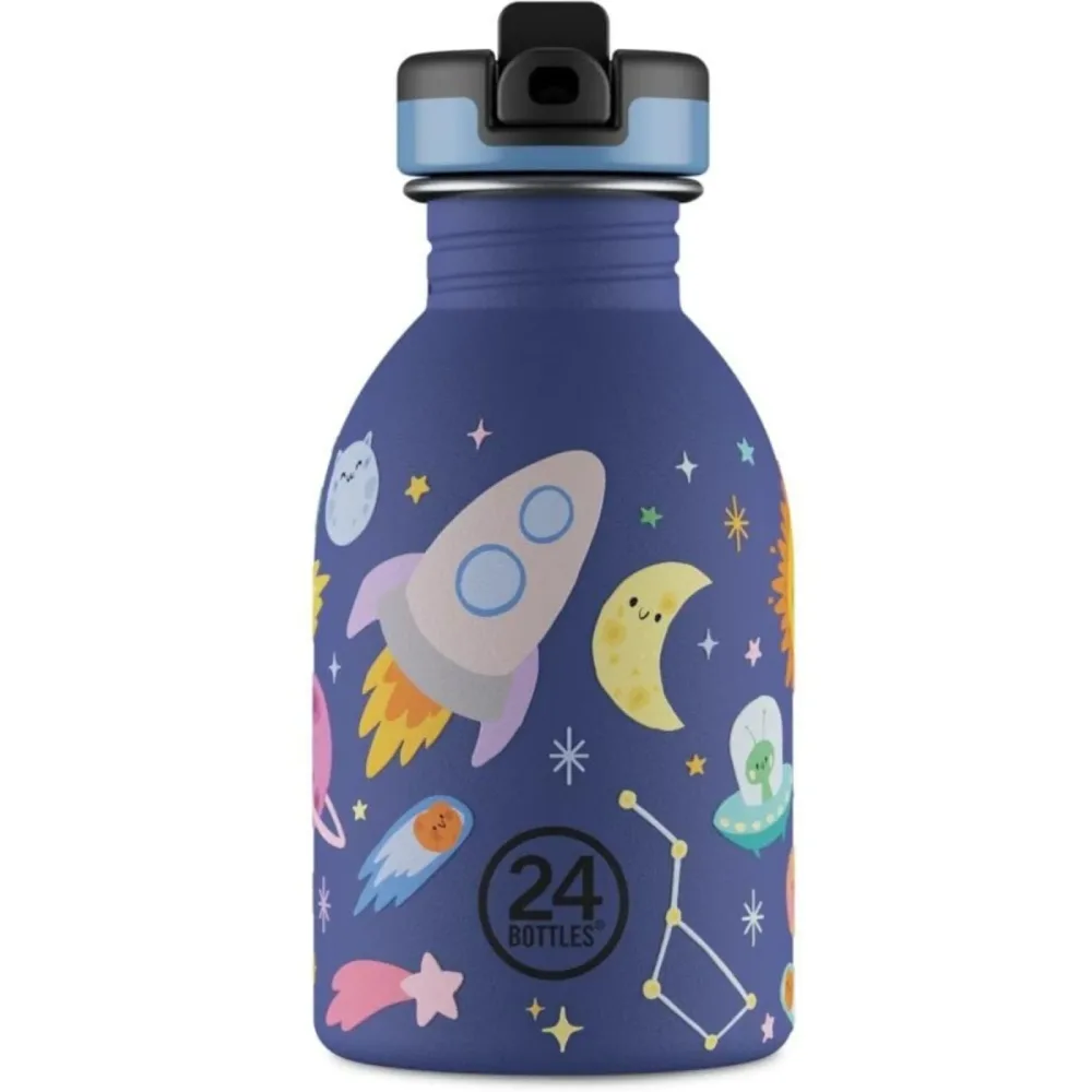 Trinkflasche 24 Bottles Blau Edelstahl 6.5 cm 6.5 cm 250 ml - Farbe: Dunkelblau - Trinkflasche