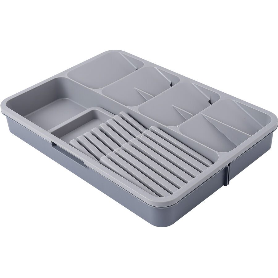 Besteckeinsatz Grau Polypropylen B 29 cm H 5.5 cm - Besteckeinsatz