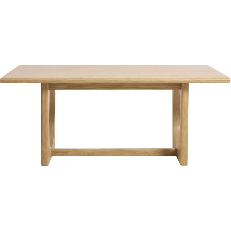 Esstisch Fredy Braun Holz 95 cm - Farbe: natur - Material: Eiche - Esstisch