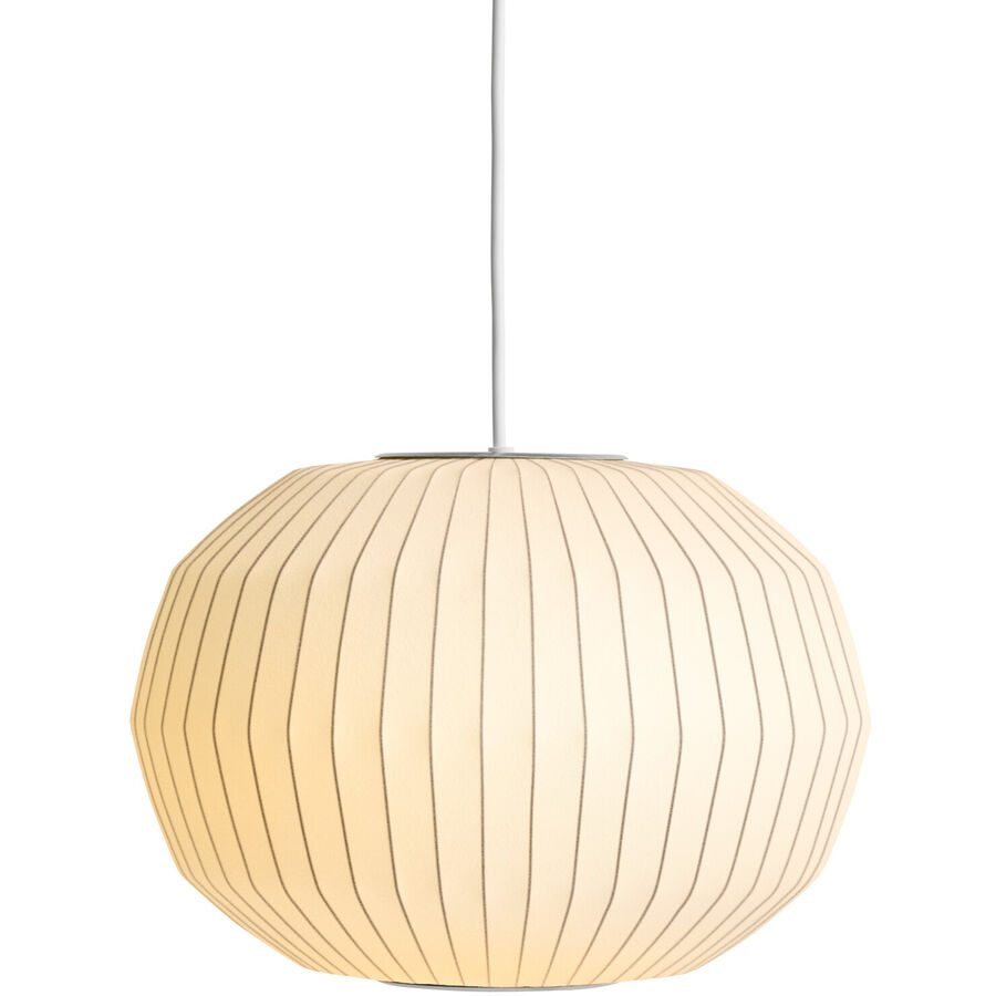 Designer-Pendellampe HAY Nelson Angled E27 D 24 cm - Farbe: Weiss - Material: Polymer - Designer-Pendellampe