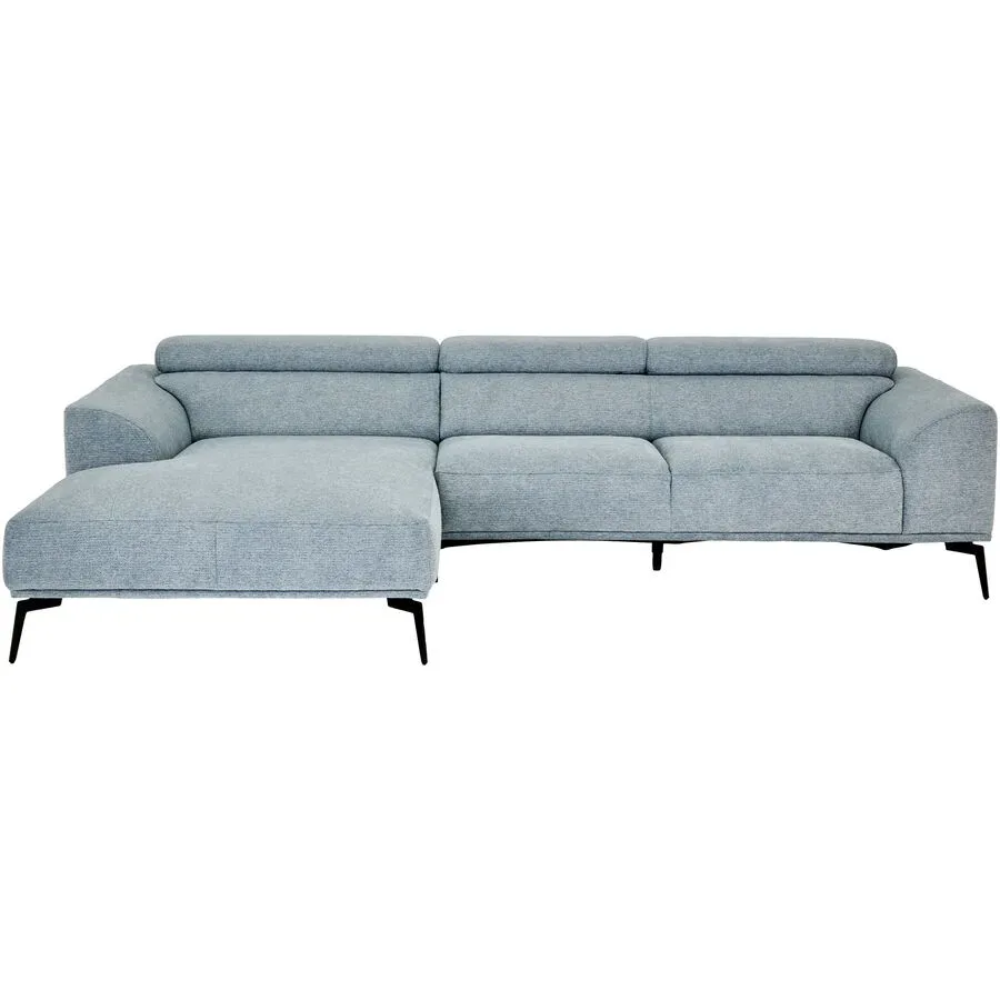 Sofa Verano Grau/Blau Ausziehbar - Farbe: graublau - Sofa