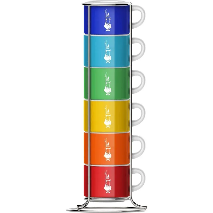 Bialetti - Tassen-Set, 65 ml, Multicolor