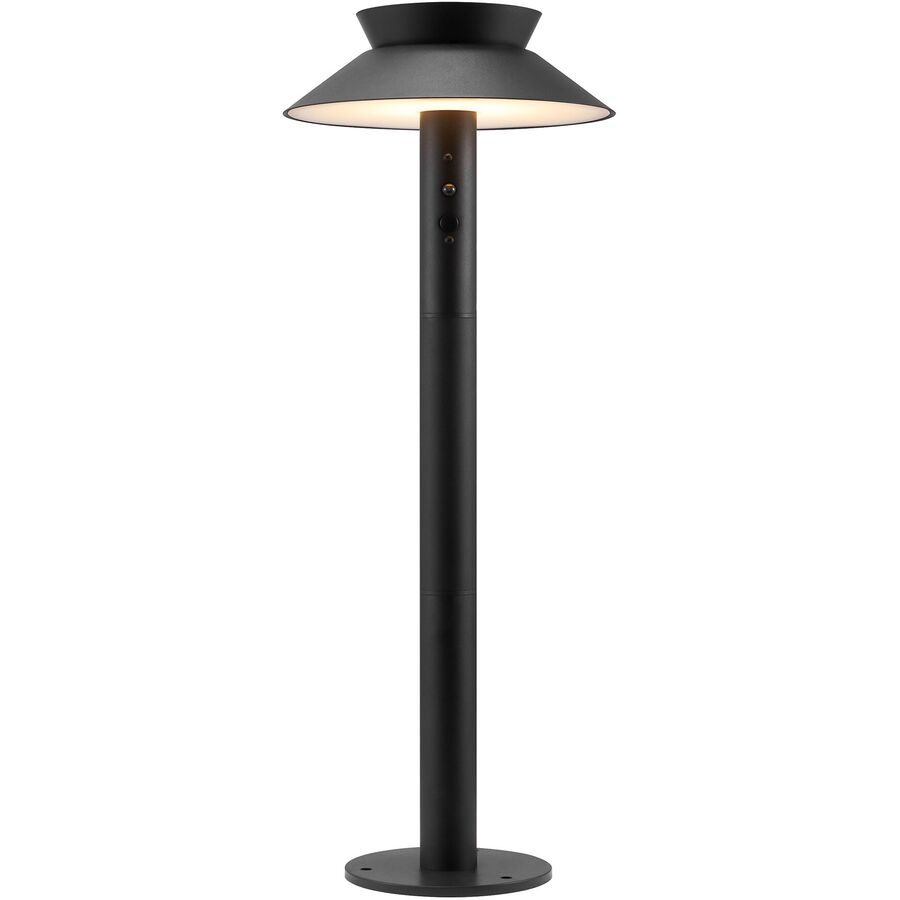 Solaraussenlampe Justina Metall schwarz - LED - Lichtfarbe: Warmweiss - Solaraussenlampe- LED Energiesparlampe