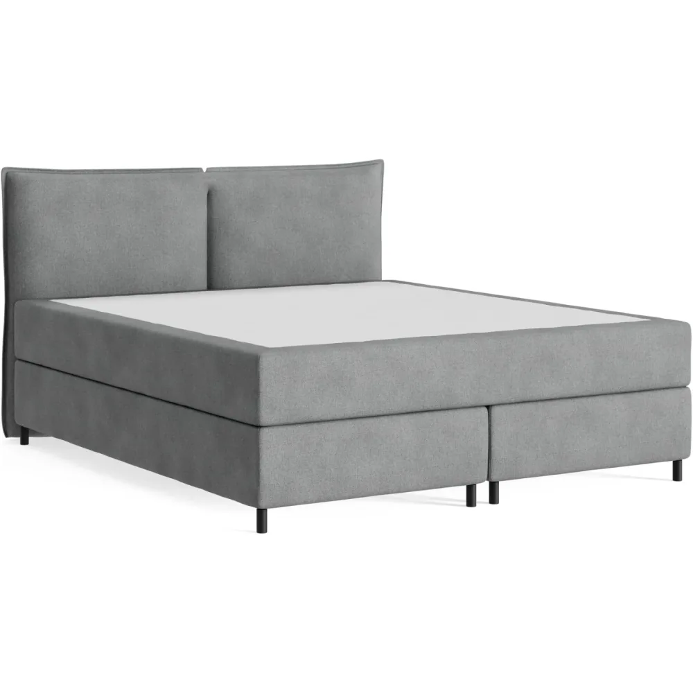 Boxspringbett Sørensen 180 x 200 cm - Farbe: Cyber - 87 Slate - Möbel Konfigurator: Traummöbel individuell zusammenstellen - Boxspringbett