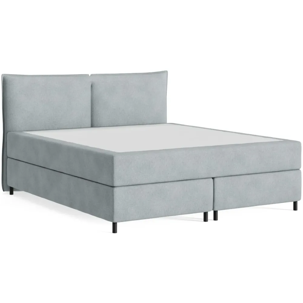 Boxspringbett Sørensen 180 x 200 cm - Farbe: Cyber - 158 Niagara - Möbel Konfigurator: Traummöbel individuell zusammenstellen - Boxspringbett