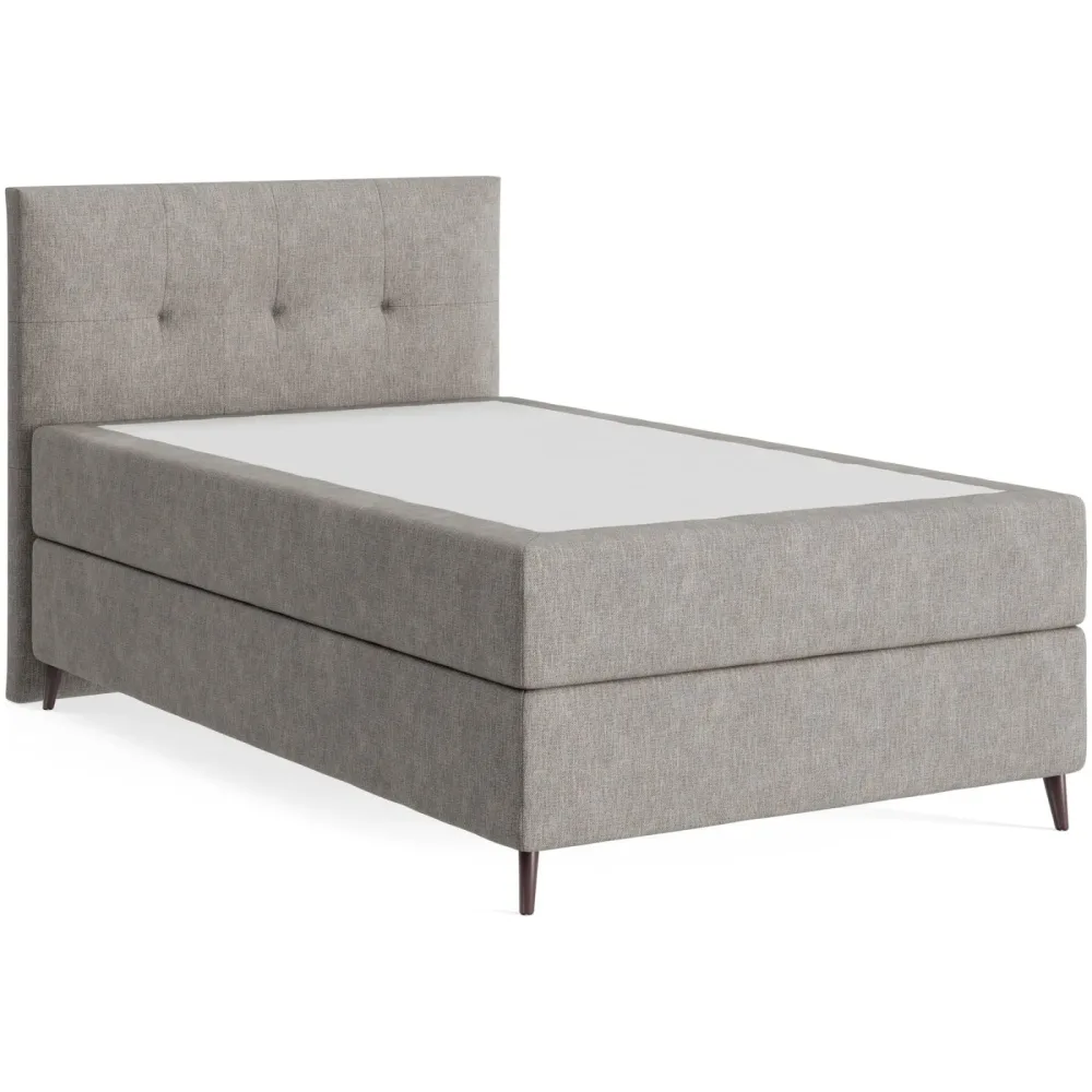 Boxspringbett Sørensen 120 x 200 cm - Farbe: Line - 12 Taupe - Möbel Konfigurator: Traummöbel individuell zusammenstellen - Boxspringbett