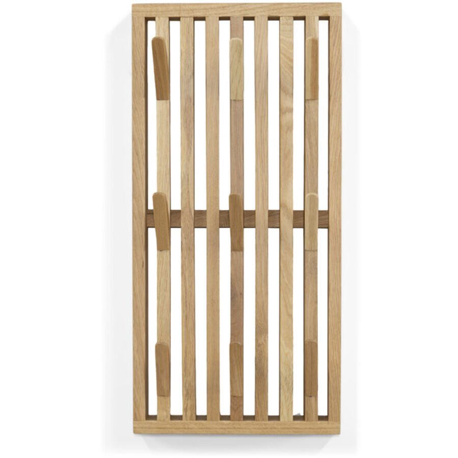 Spinder Design Garderobenleiste Evan Braun Holz 50 cm - Farbe: Nature - Material: Eiche - Garderobenleiste