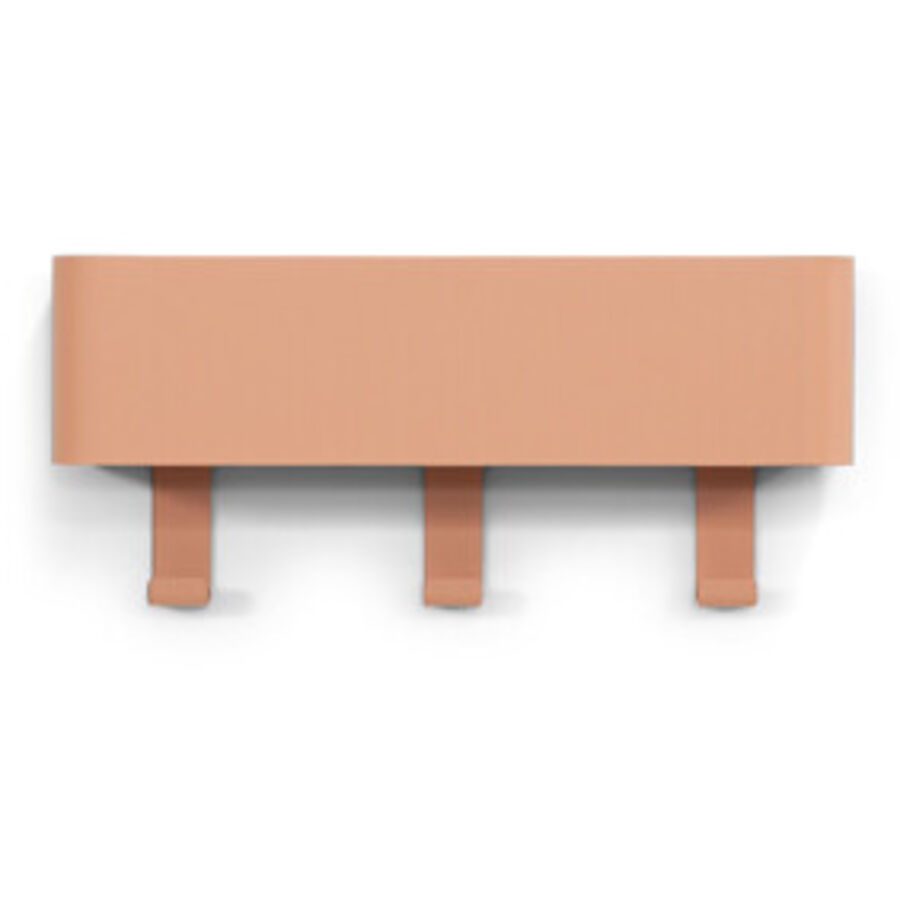 Spinder Design Garderobenleiste Hesta Orange Stahl 12 cm - Farbe: Terracotta - Garderobenleiste