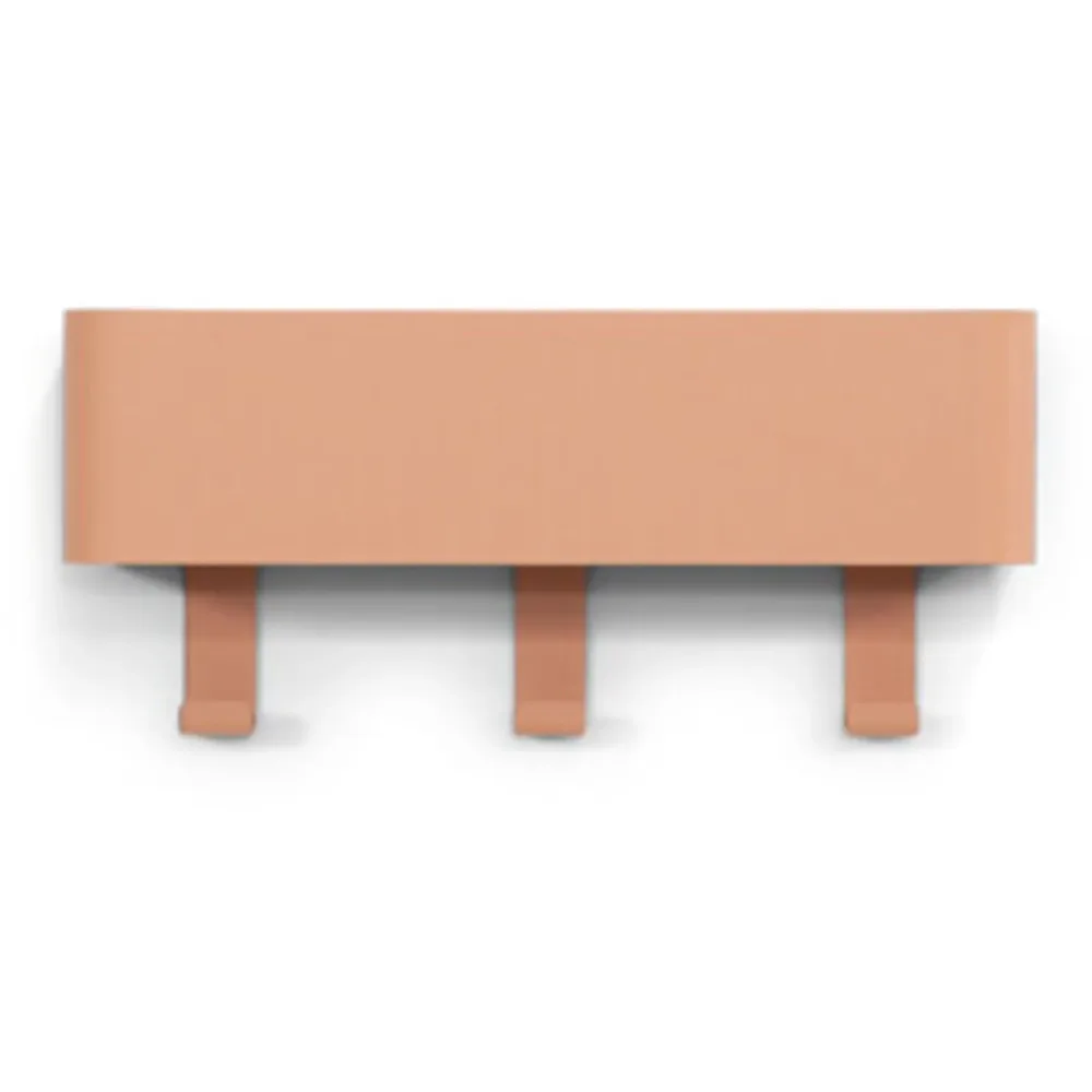 Spinder Design Garderobenleiste Hesta Orange Stahl 12 cm - Farbe: Terracotta - Garderobenleiste