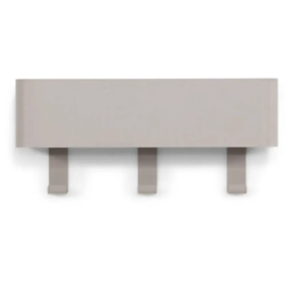 Spinder Design Garderobenleiste Hesta Beige Stahl 12 cm - Farbe: taupe - Garderobenleiste